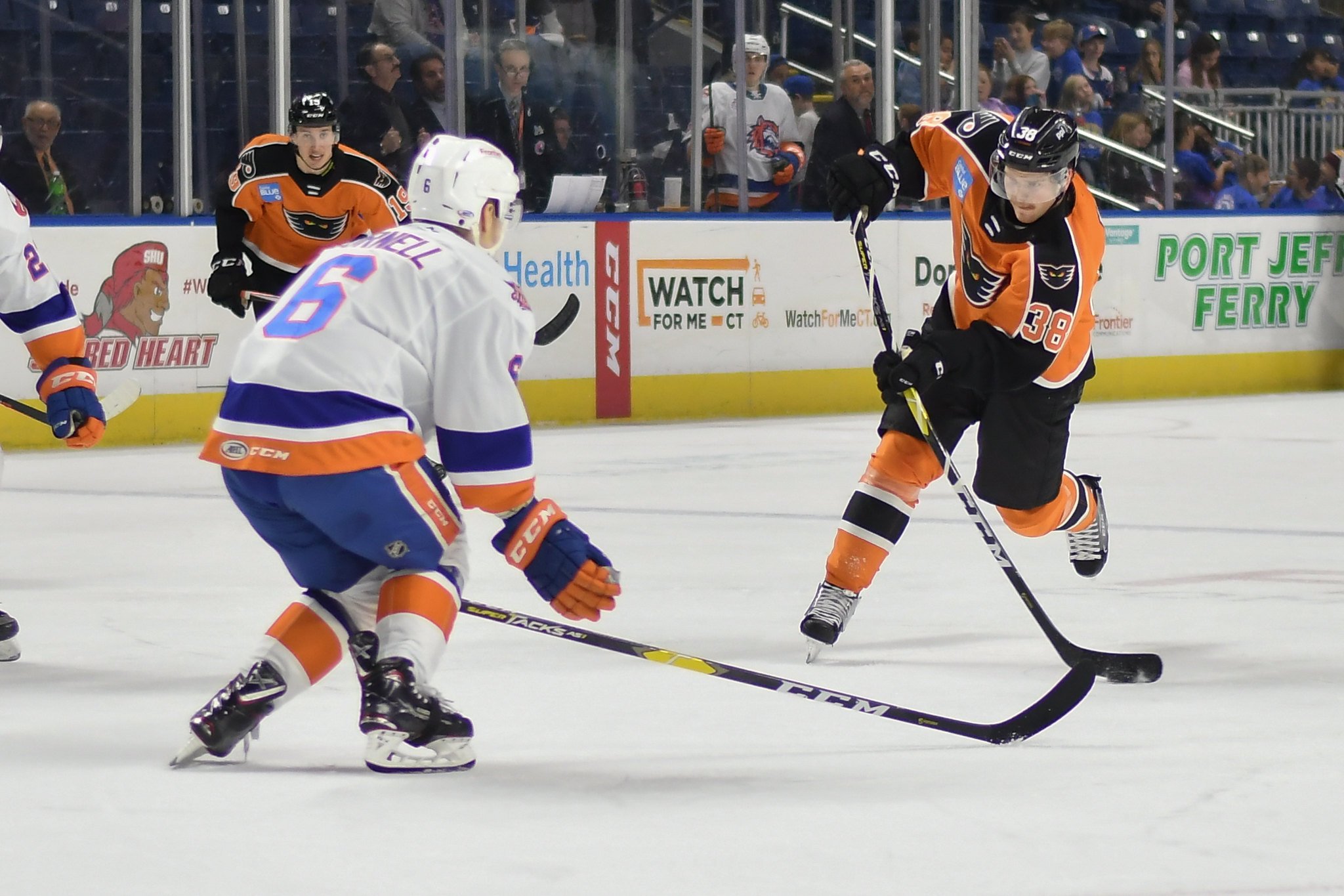 Morgan Frost extends point streak as Phantoms fall to Sound Tigers 4-3 ...